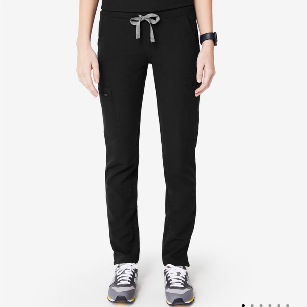 Figs Yola Scrub Bottom - Black - Small